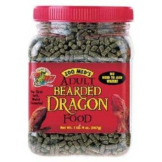 Zoo Med 20 Ounce Natural Bearded Dragon Food, Adult Formula