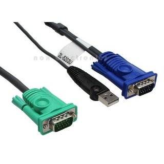  ATEN USB KVM Cable, SPHD 15 Male to VGA and USB A 2L5203U 