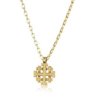 The Vatican Library Collection Gold Tone Jerusalem Cross Necklace