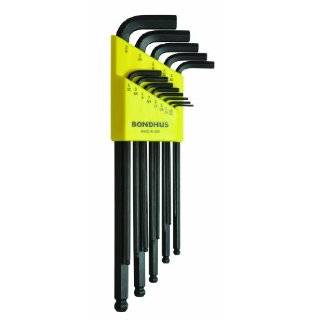 Bondhus 16537 Set of 13 Balldriver Stubby L wrenches, sizes .050 3/8 