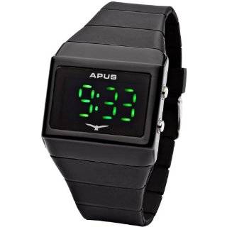  APUS Beta Solid Blue OLED Watch for Him Second Time Zone Watches