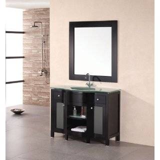  Milan 43 Single Sink Vanity Set in Mahogany: Home 