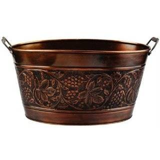 18 x 10.5 x 9.5 Antique Embossed Heritage Party Tub 5.5 Gallons
