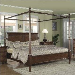 Queen Wynwood Hathaway Canopy Bed in Grand Manier Cherry