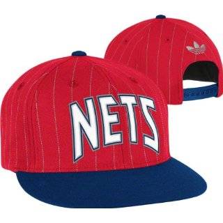New Jersey Nets adidas Originals Red Buzzer Beater Flat Brim Snapback 