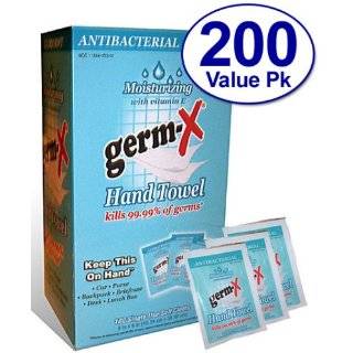 200 Ct   Germ X Antibacterial Hand Sanitizing Wipes   Premium Brand 