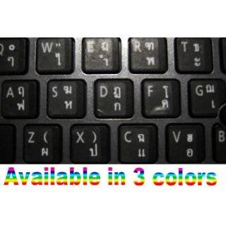 Thai Keyboard Stickers with White Letters Electronics