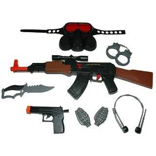  CAMO GREEN AK 47 TOY GUN SET: Toys & Games