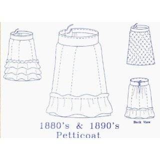 1870 1897 Victorian Petticoats Pattern 