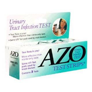 AZO Urinary Tract Infection Test Strips, 3 Count Boxes (Pack of 2)