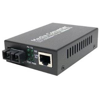 Fast Ethernet Fiber Media Converter   UTP to 100Base FX   SC Multimode 