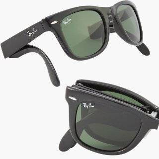 2012 RAY BAN FOLDING WAYFARER Sunglasses Black   RB4105 601