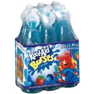 Kool Aid Bursts, Blue Moon Berry, 6 Count, 6.75 Ounce Bottles (Pack of 