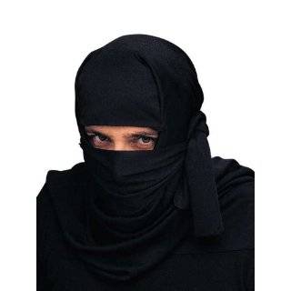 Adult Ninja Face Mask Hood Costume Hat Samurai Karate