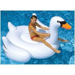 Giant Inflatable Swan Ducky Water Float Toy for Swimming Pool & Beach