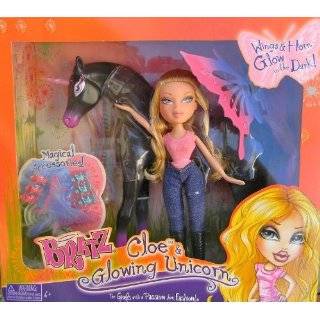 Bratz Cloe Doll & Glowing Unicorn Wings & Horn Glow in the Dark
