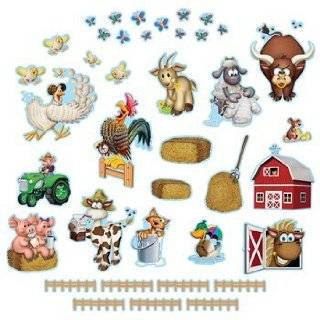  Barns & Farm Animals Cut Outs Toys & Games