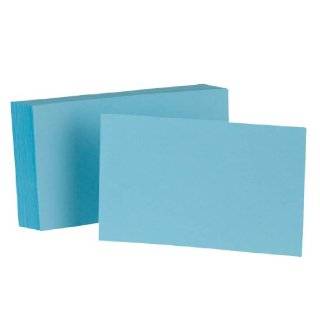 Oxford Unruled Index Cards, 5 x 8 Inches, Blue, 100 per Pack (7520 BLU 