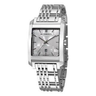 Burberry Mens BU1567 Square Silver Dial Bracelet Watch