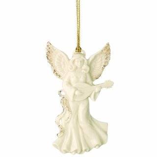 Lenox Angel with Mandolin Ornament