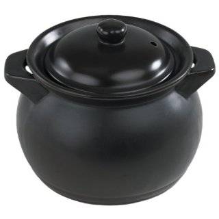 Joyce Chen J90 0704 6 Quart Stoneware Chinese Cooking Pot, Black
