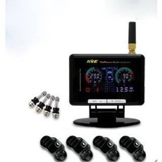   TPMS Tire Pressure Monitor System 4 Sensors LCD Display by