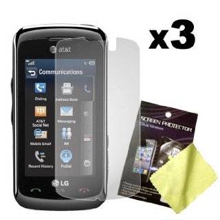   LG GT550 Encore Graphics Case   Blue Flower: Cell Phones & Accessories