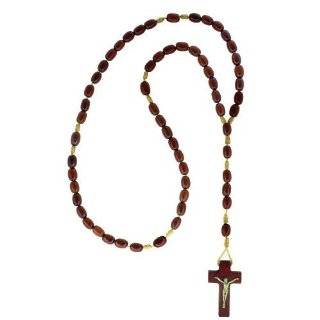  Mens Black Wood Rosary  Made in Brazil Jewelry
