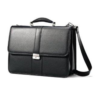  Samsonite Business Leather Flapover Briefcase Clothing