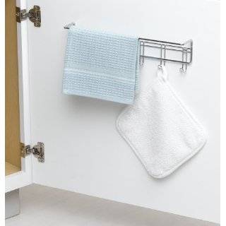 Decko #38190 Swing Arm Kitchen Towel Rack, Chrome 