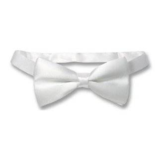  BOWTIE Solid WHITE Mens Bow Tie Tuxedo Ties BowTies 