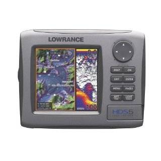 Lowrance HDS 5 5 Inch Waterproof Marine GPS and Chartplotter with 83 