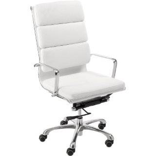     ITALMODERN Earl High Back Office Chair, White