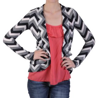 Journee Collection Juniors Long sleeve Pocketed Open Front Cardigan