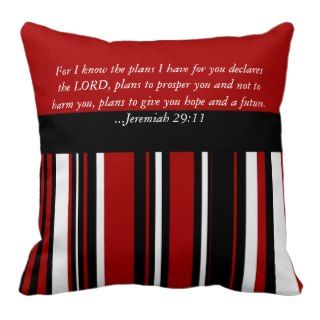 Christian Bible Verse Jeremiah 2911 Scripture Pillows