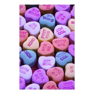 Candy Heart Messages Set Stationery