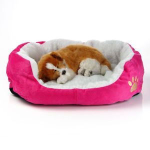 New Soft Kennel Pet Dog Puppy Cat House Fleece Warm Bed Plush Cozy Mat Pad