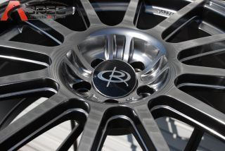 18x8 Rota Gravel 5x100 48 Hyper Black Wheel Fits Subaru Impraza WRX Legacy STI