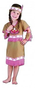 Childrens Toddler Girls Indian Pocahontas Fancy Dress Costume Kids Ages 2 4