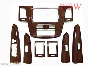 Interior Wooden Panel Wood Dash Consoles Cover Trim Toyota Fortuner 05 06 07 08