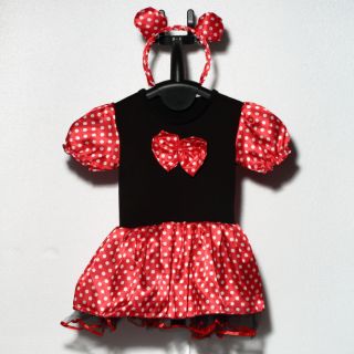 Halloween Xmas Polka Dots Minnie Mouse Baby Girl Fancy Party Costume Dress BR