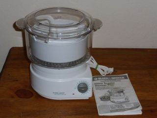 Black & Decker HS2776 Double-Decker Flavor-Scenter Steamer Deluxe Food  Steamer