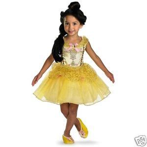 Belle Ballerina Disney Princess Tutu Dress Kids Toddler Girls Costume 3T 4T