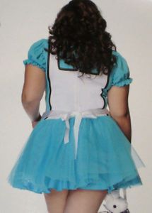 Sexy Sissy Alice in Wonderland Adult Baby Tutu Halloween Costume Dress 1x 2X