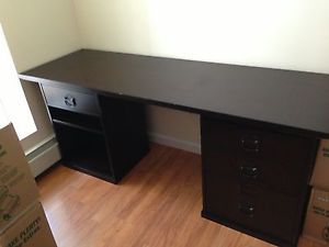 pottery barn espresso desk