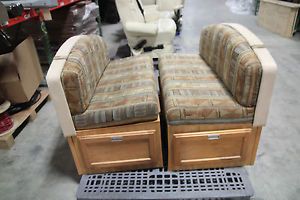 Used RV motorhome camper Interior Furniture Dining Dinette Booth Table Chairs