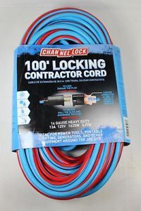 Channel Lock 100' Locking Heavy Duty Contractor Extension Cord
