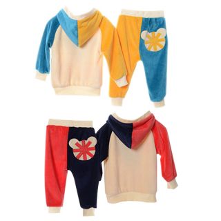 Toddler Babys Boys Girls Hoodies Outerwear Top Pant Children Clothing 2pcs Set