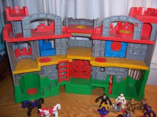 Fisher Price Imaginext Battle Medieval Castle Knights Horses King Lot Playset