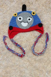 New Cute Handmade Cotton Big Face Monster Newborn Baby Knit Crochet Hat 0 3 Year